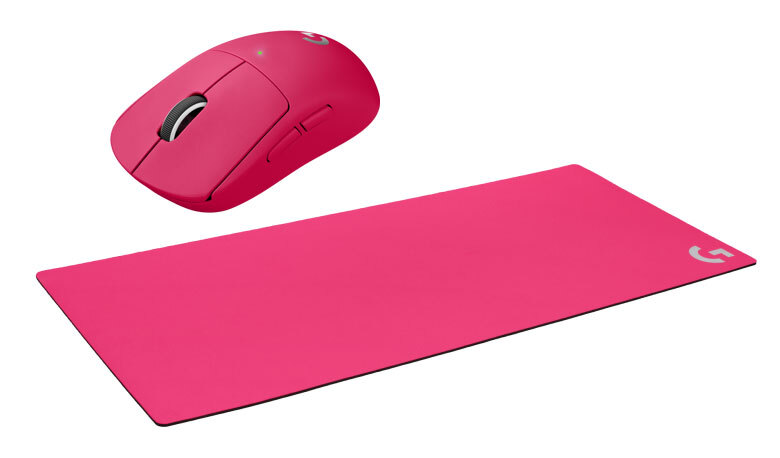 ピンクの無線ゲーミングマウス/特大マウスパッドがロジクールより発売