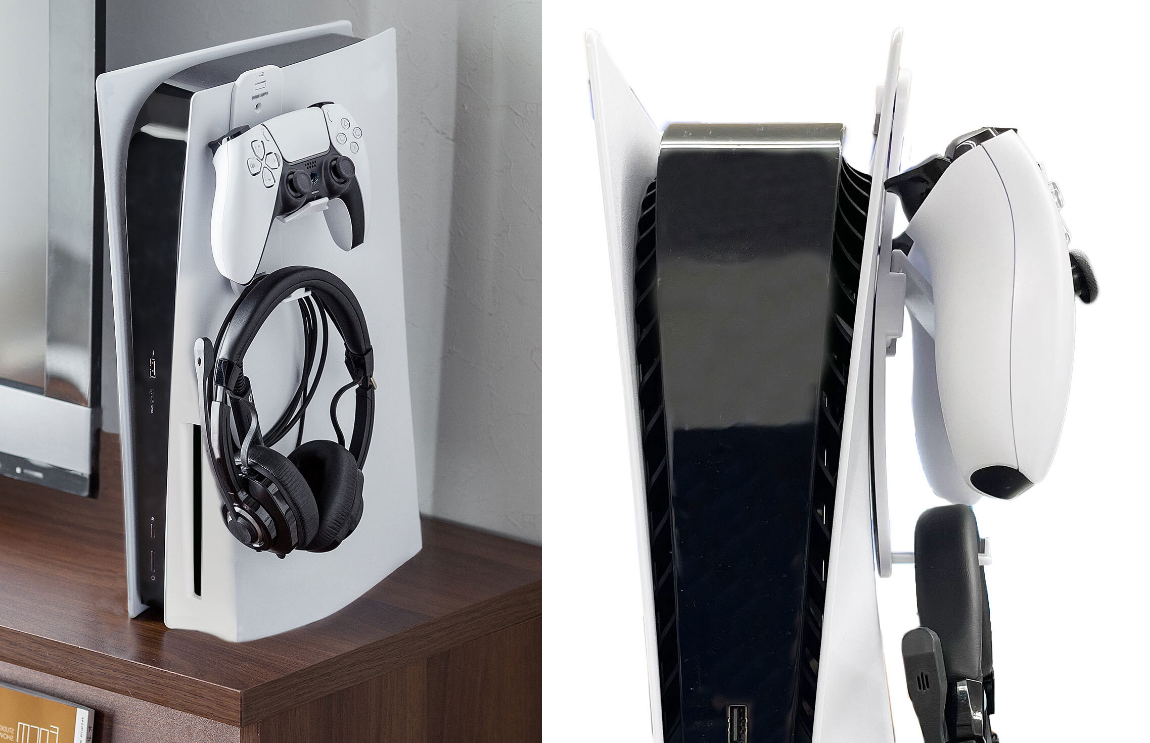 PS5：コントローラー/ヘッドセットを本体に掛けるスタンドがサンワダイレクトから発売 - GameFavo