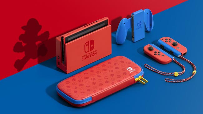 特別デザインの「Nintendo Switch マリオレッド×ブルー セット」が発売決定！キャリングケースも付属 - GameFavo